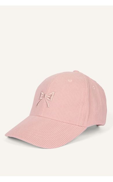 DeFacto Nakışlı Nakış Fitilli Kadife Cap Şapka Kız Çocuk Pembe