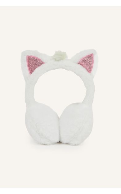 DeFacto Simli Kedi Kulak Detaylı Peluş Kulaklık Kız Çocuk