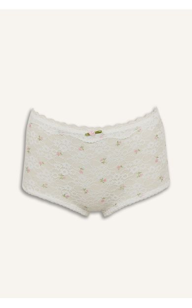 DeFacto Dantelli Çiçekli Boxer