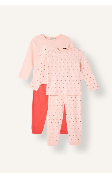 DeFacto Kalp Desenli 4'lü Pijama Takımı Kız Bebek