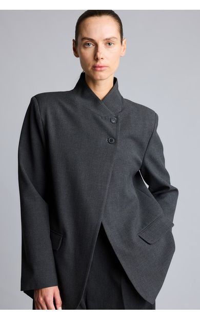 DeFacto Regular Fit Dik Yaka Kapak Cepli Pamuklu Blazer Ceket