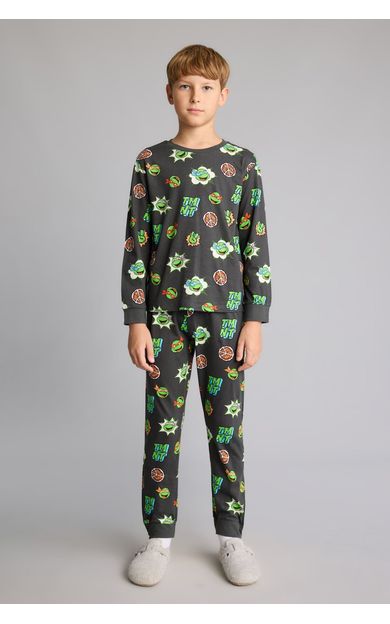 DeFacto Teenage Mutant Ninja Turtles Baskılı 2'li Pijama Takımı Erkek Çocuk