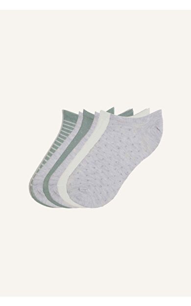 DeFacto Kadın Görünmez 5'li Pamuklu Sneaker Çorap