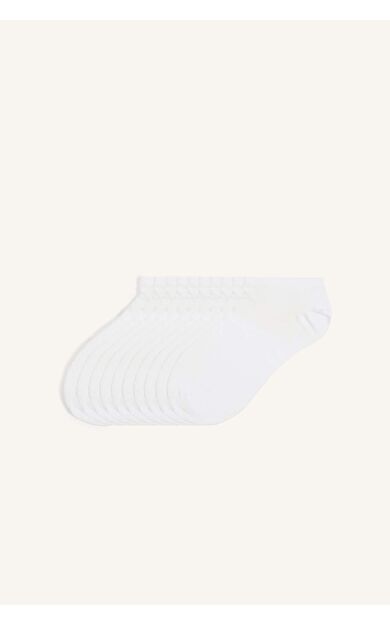 DeFacto Erkek 10'lu Pamuklu Sneaker Çorap