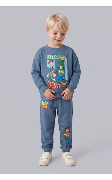 DeFacto Toy Story Lisanslı Baskılı Uzun Kollu Üst Lastikli Paça Alt 2'li Takım Erkek Bebek