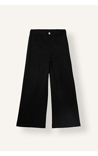 DeFacto Wide Leg Önü Cepli Gabardin Pantolon Kız Çocuk