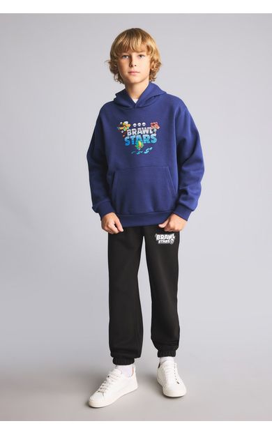 DeFacto Brawl Stars Kalın Sweatshirt Kumaşı 2'li Takım Erkek Çocuk