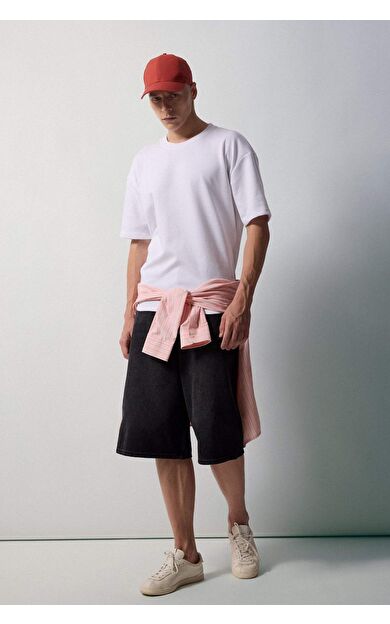 DeFacto Super Baggy Fıt Bermuda