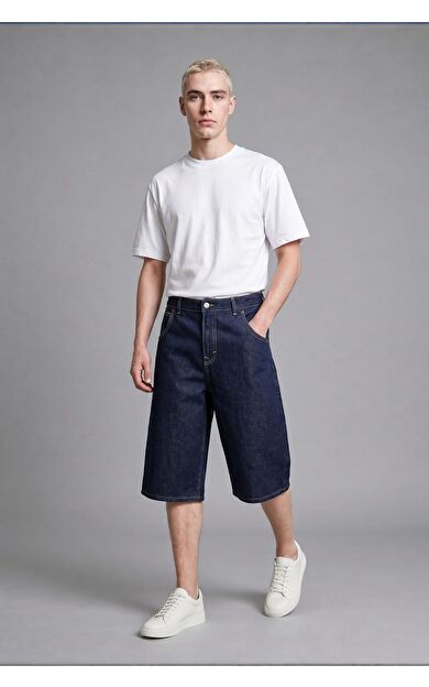 DeFacto Super Baggy Fıt Bermuda