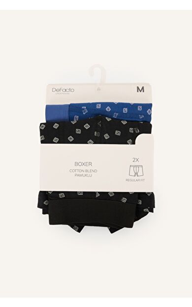 DeFacto Regular Fıt Beli Lastikli 2'li Boxer