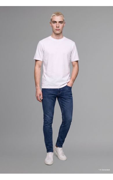 DeFacto Pedro Slim Fıt Normal Bel Dar Paça Jean Pantolon Mavi I4068AX26AUNM28
