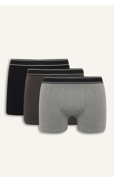 DeFacto Regular Fit Normal Bel Elastik Bantlı 3'lü Boxer