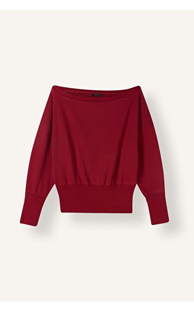 DeFacto Loose Fıt Omzu Açık Sweatshirt