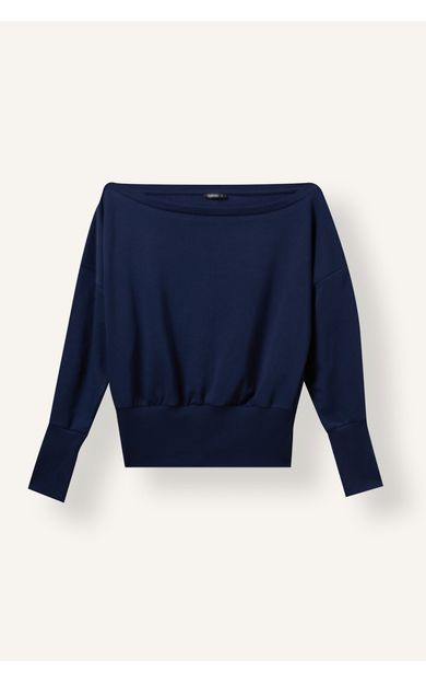 DeFacto Loose Fit Geniş Ribanalı Omzu Açık Basic Sweatshirt