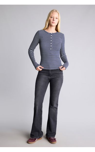 DeFacto Mia Flare Fit Yüksek Bel Beş Cepli Jean Pantolon