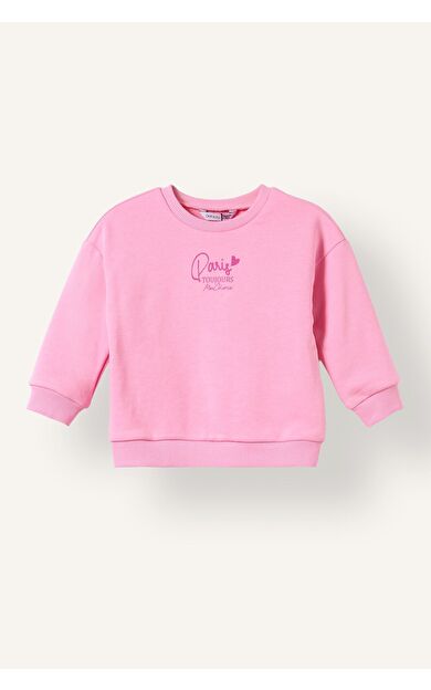 DeFacto Bisiklet Yaka Kalın Sweatshirt Kumaşı Sweatshirt Kız Bebek