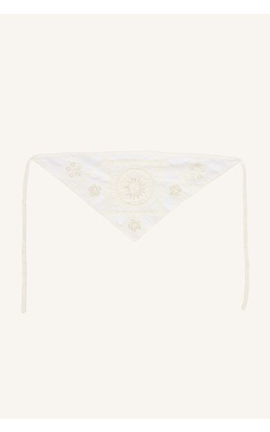 DeFacto Kadın Pamuklu Nakışlı Üçgen Bandana