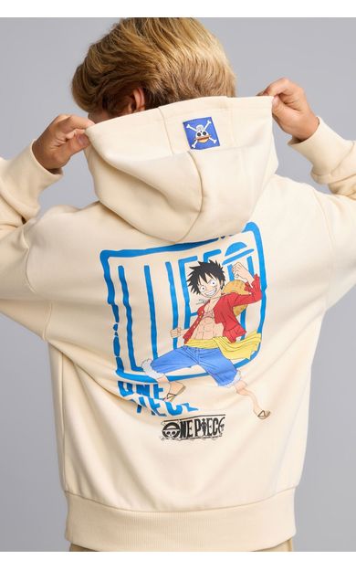 DeFacto One Piece Lisanslı Sırt Baskılı İçi Yumuşak Tüylü Bisiklet Yaka Sweatshirt Erkek Çocuk
