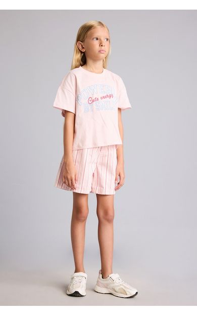 DeFacto Gabardin Şort Kız Çocuk Pembe I5502A826HSPN343