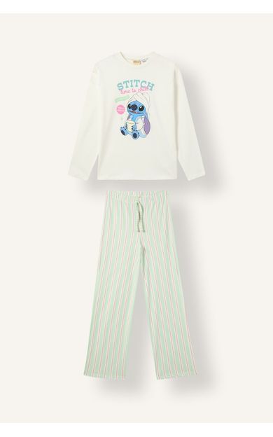 DeFacto Dısney Lılo & Stıtch Regular Fıt Yok 2'li Pijama Takımı Kız Çocuk