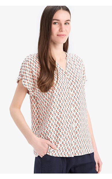 Regular Fit Bisiklet Yaka Kısa Kollu Gömlek I6173AZ25SMPN50