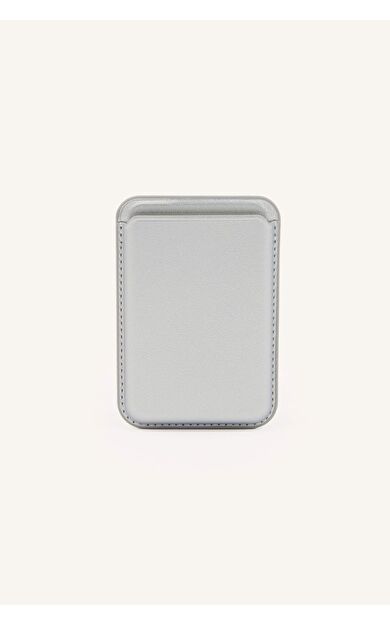 DeFacto Magsafe Unisex Suni Deri Gri Kartlık