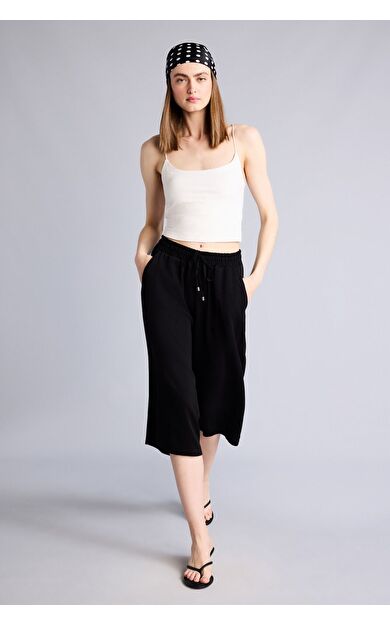 DeFacto Yüksek Bel Crop Fit Belmando Kapri