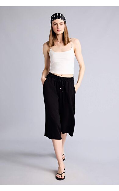 DeFacto Yüksek Bel Crop Fit Belmando Kapri