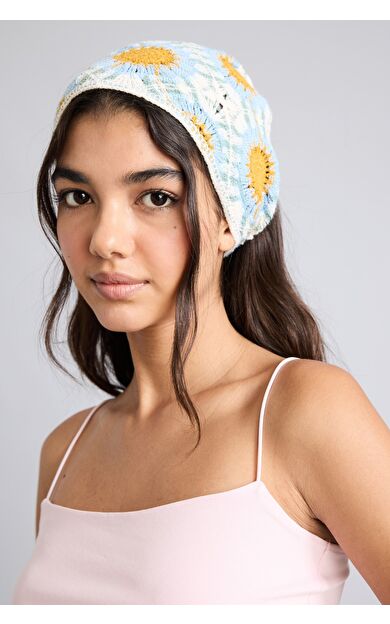 DeFacto Kadın Çiçekli Örme Bandana