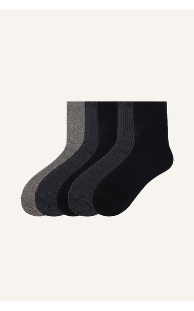 DeFacto 5'li Uzun Çorap Erkek Çocuk Gri