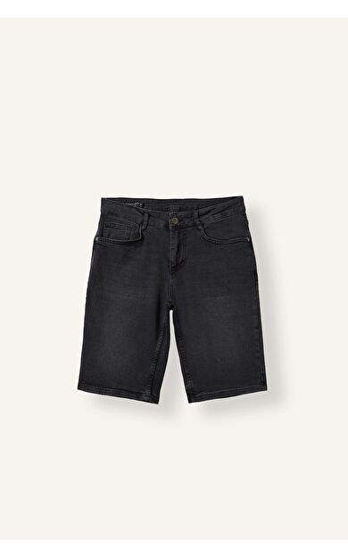 DeFacto Regular Fit Yıkamalı Jean Bermuda