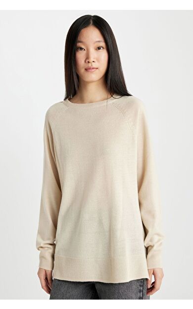 DeFacto DeFactoFit Regular Fit Bisiklet Yaka Kazak I6913AZ24WNBG702
