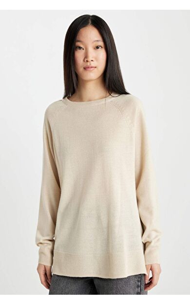 DeFacto DeFactoFit Regular Fit Bisiklet Yaka Kazak I6913AZ24WNBG702