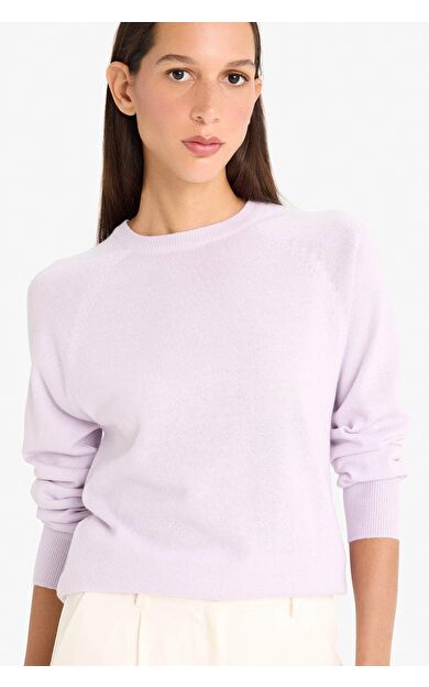 DeFacto Relax Fit Bisiklet Yaka Triko Kazak I6913AZ25WNPR462