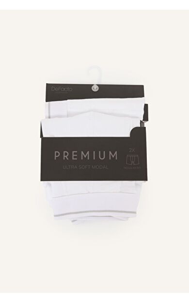 DeFacto Regular Fıt Beli Lastikli Modal 2'li Boxer