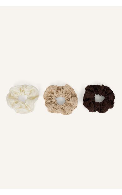 DeFacto Kadın 3'lü Büzgülü Scrunchie Saç Aksesuarı