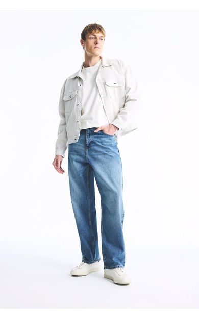 DeFacto Baggy Fıt Normal Bel Geniş Paça Jean Pantolon Mavi I7295AX26AUNM28