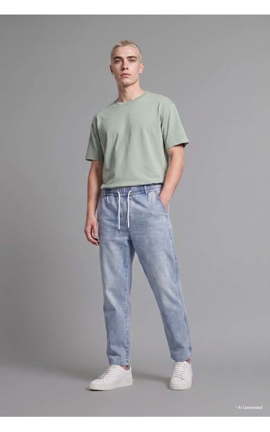 DeFacto Wide Leg Geniş Kalıp Normal Bel Geniş Paça Jean Pantolon Mavi