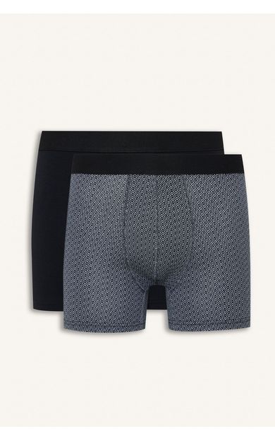DeFacto Regular Fit Etnik Desenli Pamuklu 2'li Boxer