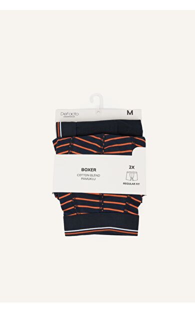 DeFacto Regular Fit Cizgili 2'li Boxer