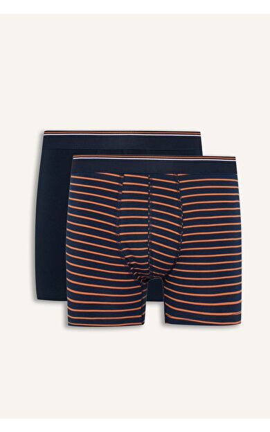 DeFacto Regular Fit Cizgili 2'li Boxer Lacivert I7818AX26AUNV135