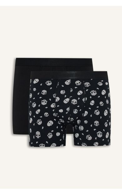 DeFacto Regular Fıt Desenli Beli Lastikli 2'li Boxer