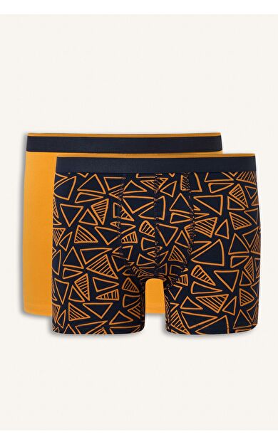 DeFacto Geometrik Desenli Regular Fit 2'li Boxer