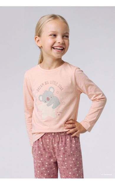 DeFacto Koala Baskılı 2'li Pijama Takımı Kız Bebek