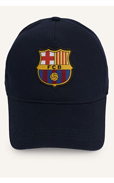 DeFacto Erkek Barcelona Arma Nakışlı Pamuklu Beyzbol Şapkası