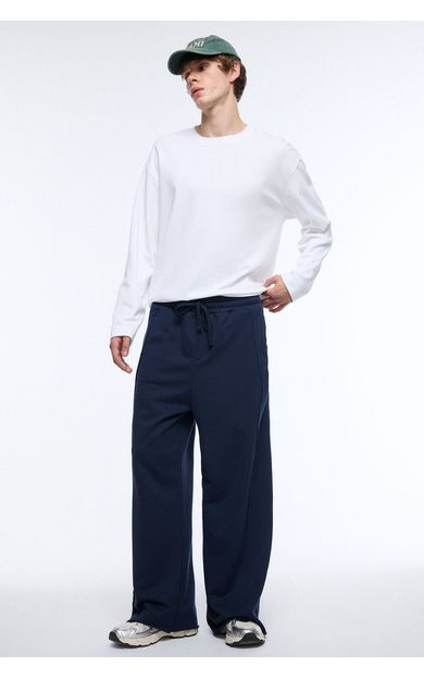 DeFacto Super Baggy Fıt Yüksek Bel Geniş Paça Jean Pantolon Lacivert