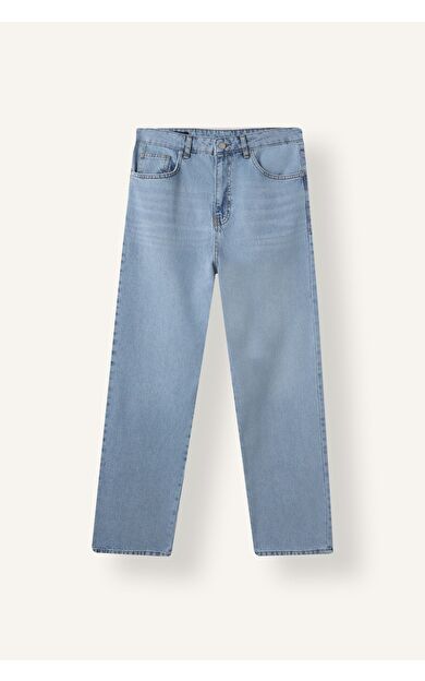 DeFacto Baggy Fit Normal Bel Geniş Paça Beş Cepli Jean Pantolon