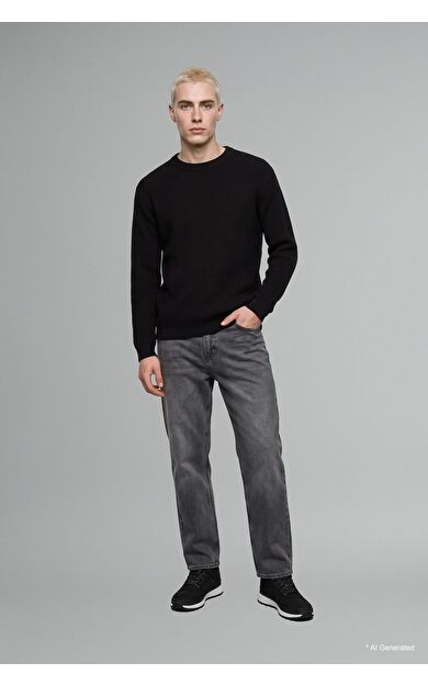 DeFacto Baggy Fıt Normal Bel Geniş Paça Jean Pantolon Gri I9313AX26AUNM55