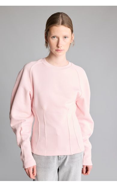 DeFacto Slim Fit Bisiklet Yaka Pens Detaylı Kalın Basic Sweatshirt