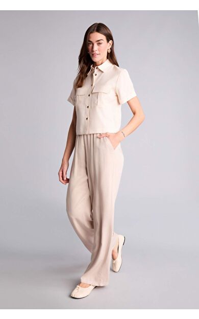 DeFacto Yüksek Bel Geniş Paça Belmando Pantolon